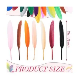 1000 plumas naturales de ganso coloridas plumas de color_2