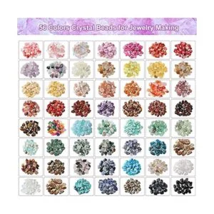 Quefe 1800 cuentas de cristal de 56 colores kit de_3