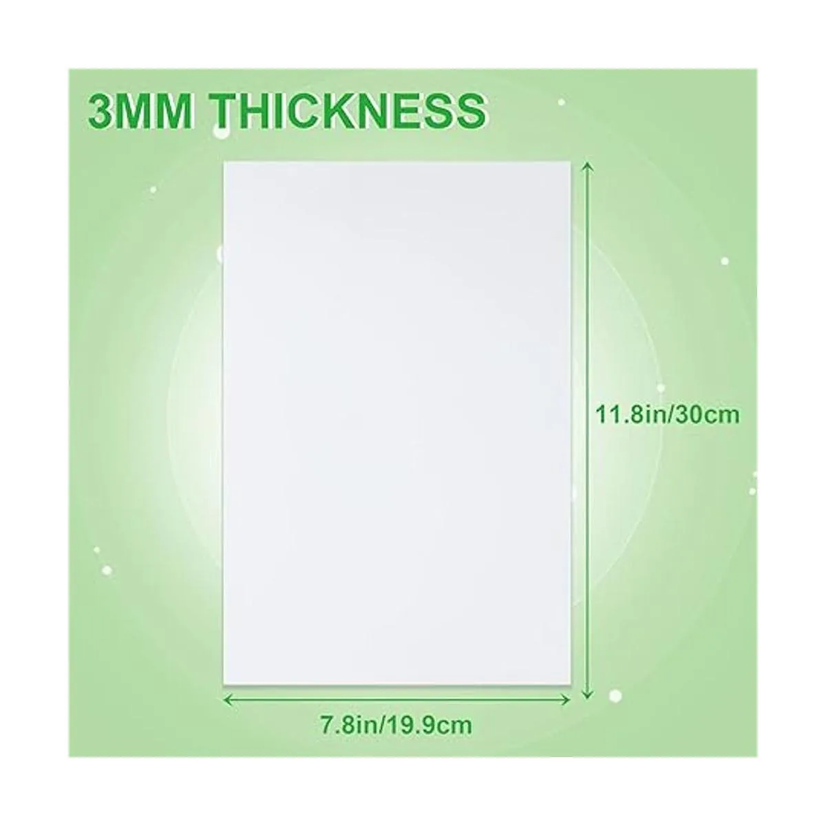 DAJAVE Paquete de 50 hojas de espuma EVA blanca de 0.118_2