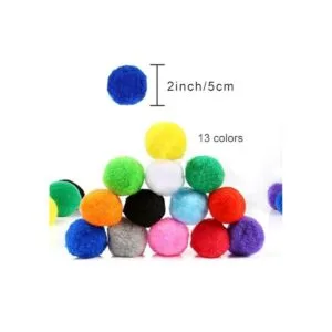 Pllieay 200 pompones muy grandes de 2 pulgadas para_2