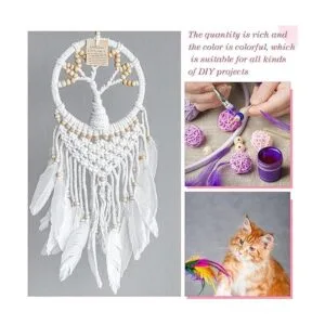 1000 plumas naturales de ganso coloridas plumas de color_4