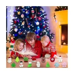 Anditoy 100 juguetes blandos de Mochi de Navidad juguetes_6