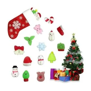 Anditoy 100 juguetes blandos de Mochi de Navidad juguetes_5