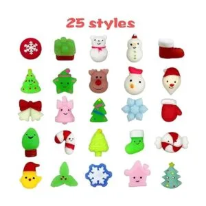 Anditoy 100 juguetes blandos de Mochi de Navidad juguetes_2