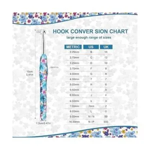 BCMRUN Juego de ganchos de ganchillo 14 tamaños de 0.089_2