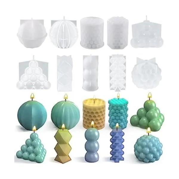 10 moldes geométricos para velas moldes únicos para velas_1