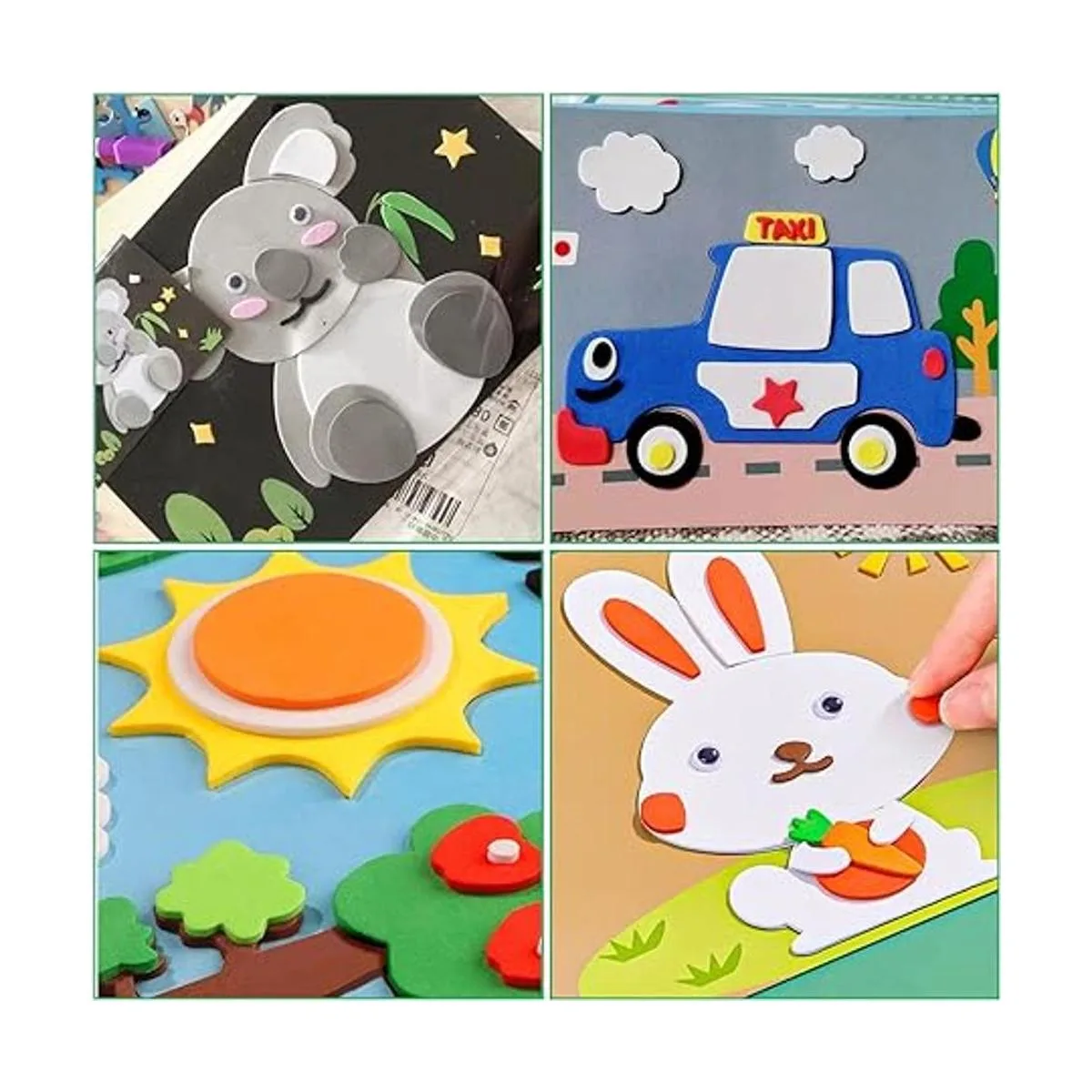 DAJAVE Paquete de 50 hojas de espuma EVA blanca de 0.118_6