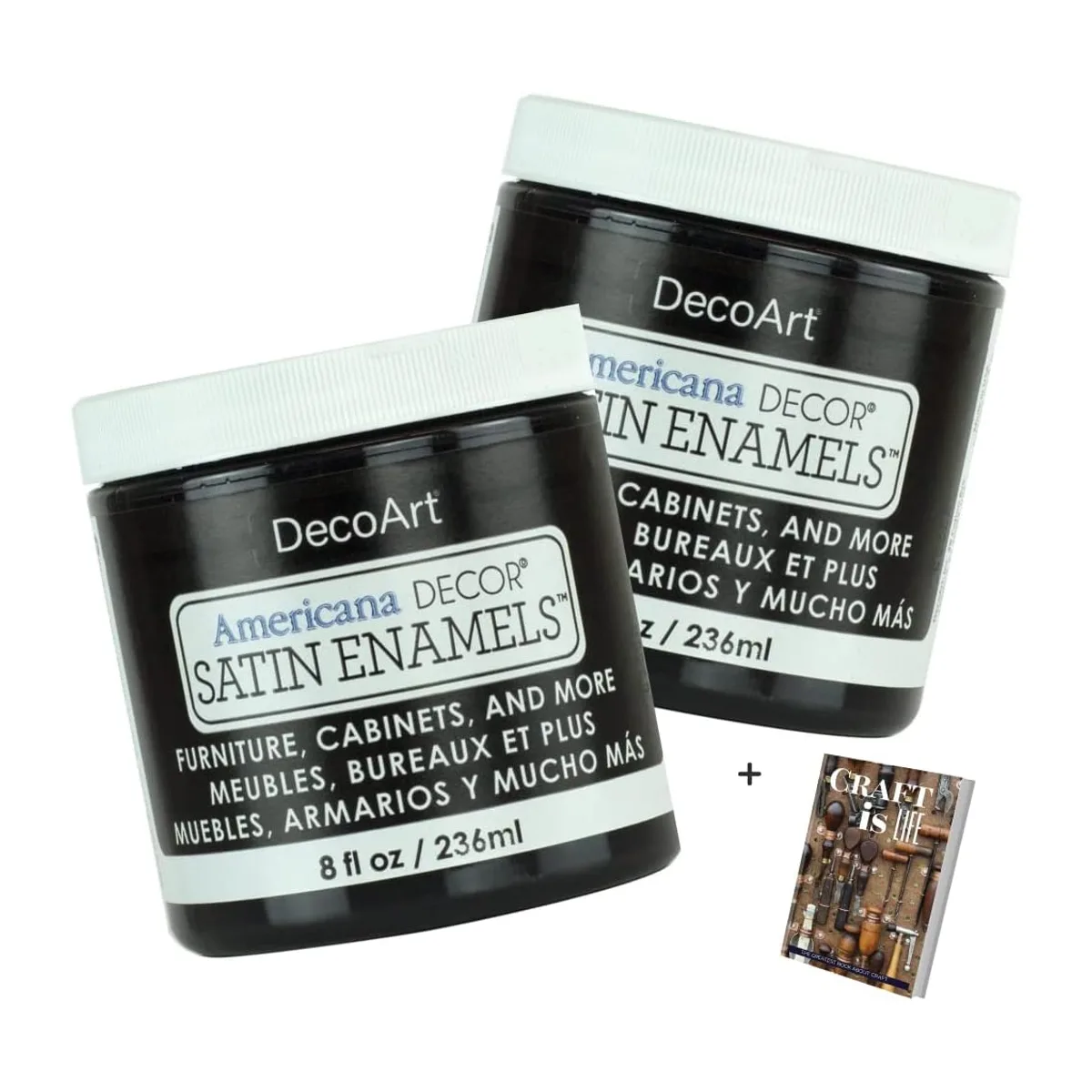 DecoArt Americana Decor Juego de 2 esmaltes de satén_1