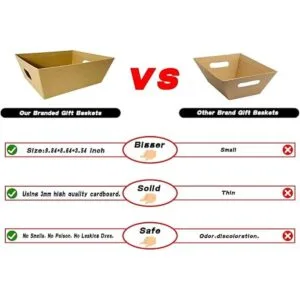 Cestas para regalos vacías 6 piezas resistentes de_4