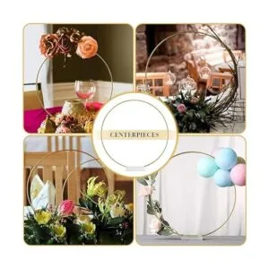 YALLOVE 10 centros de mesa de aro floral de 12 pulgadas_3