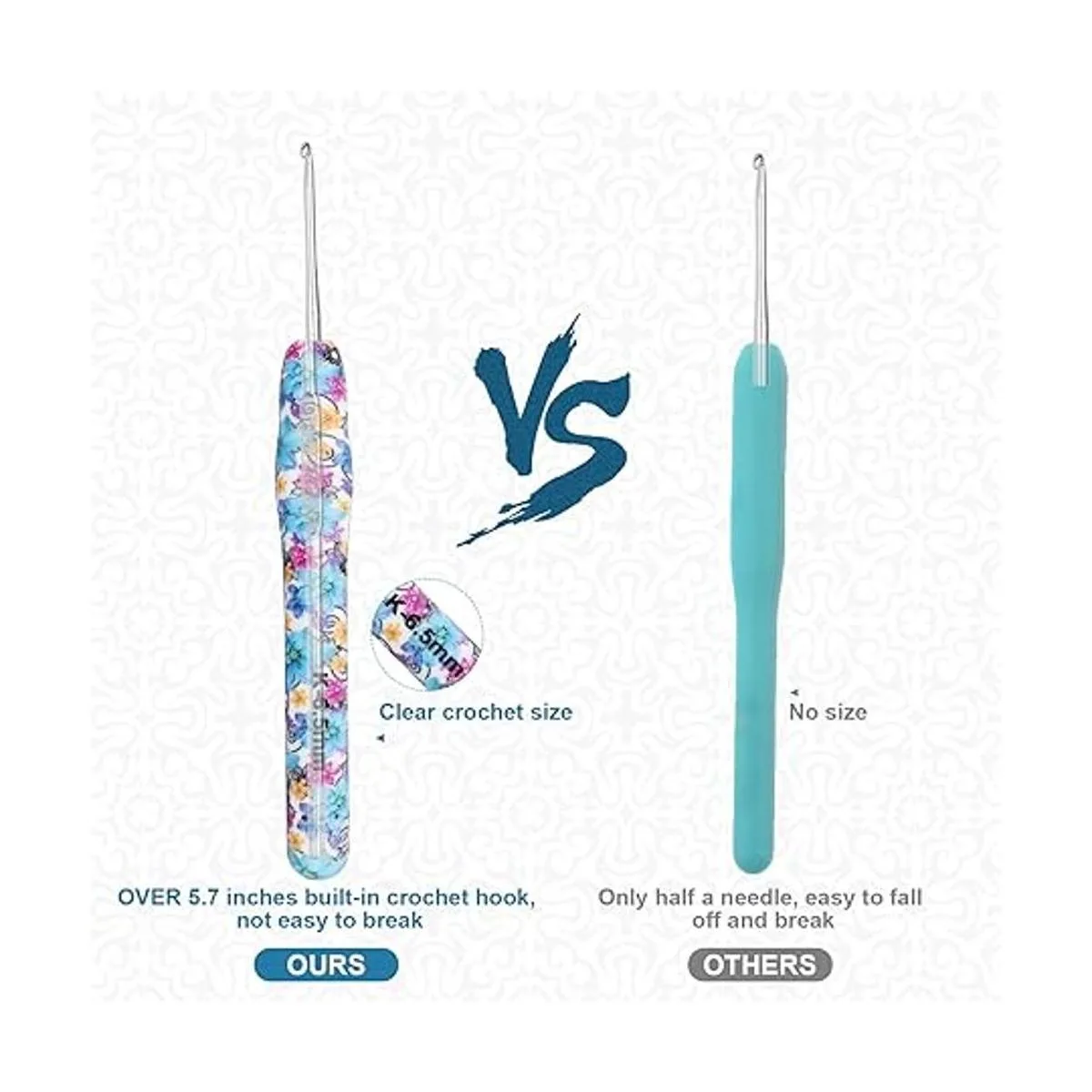 BCMRUN Juego de ganchos de ganchillo 14 tamaños de 0.089_5