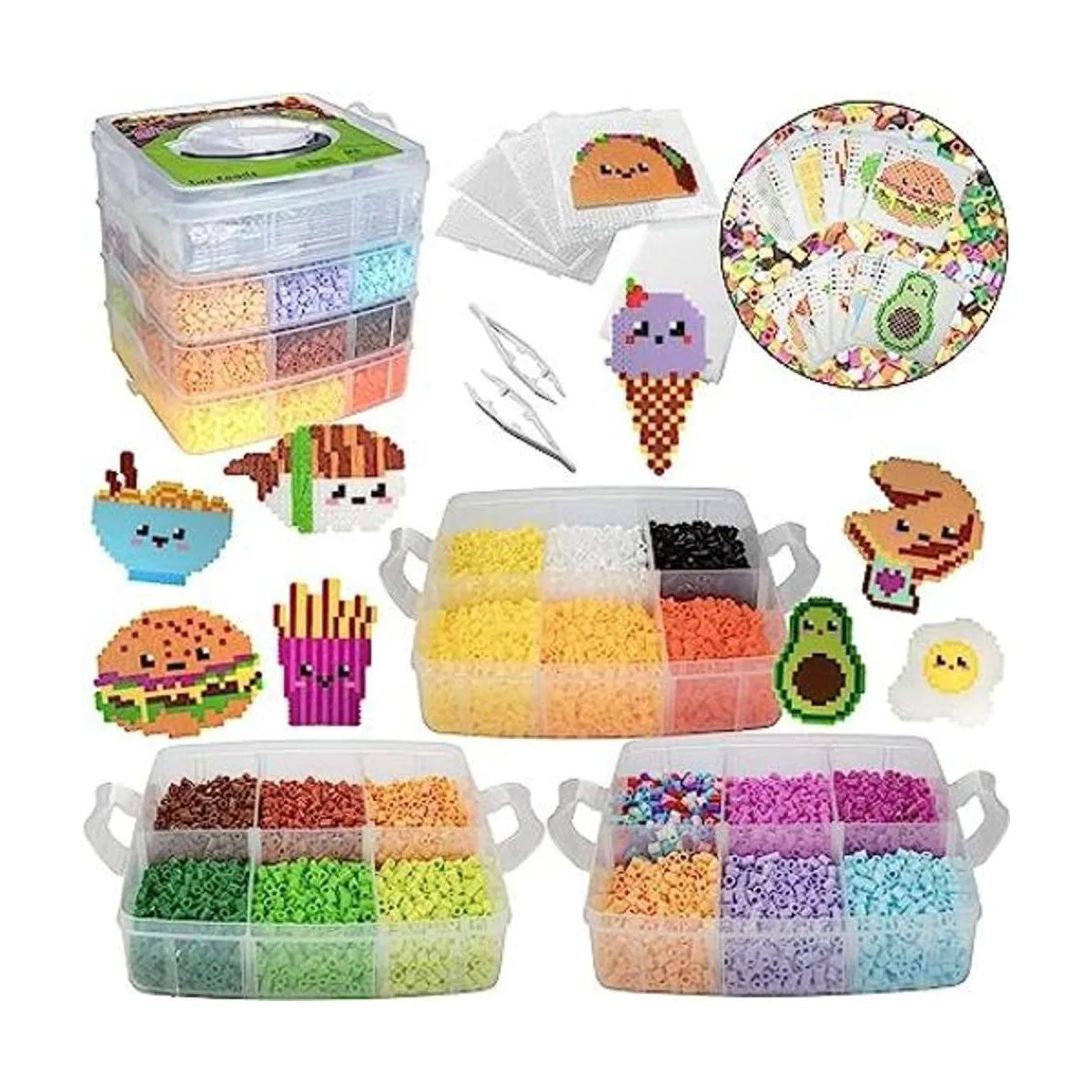 Kit de cuentas de fusibles de 10000 piezas con estuche de_1