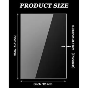 Paquete de 50 hojas acrílicas de 5 x 7 pulgadas letrero_2