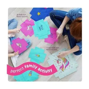 Pretty Me Unicorn Tuck N Tie Kit de manta de forro_5