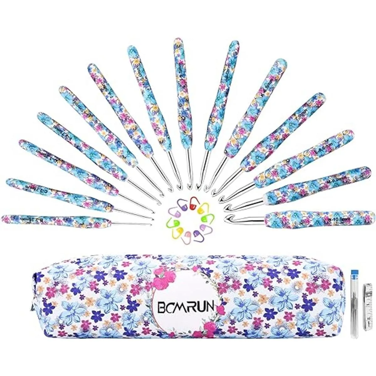 BCMRUN Juego de ganchos de ganchillo 14 tamaños de 0.089_1