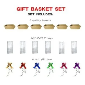 Cestas para regalos vacías 6 piezas resistentes de_3