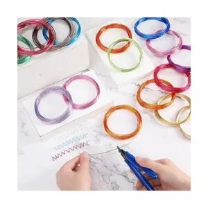 36 rollos de alambre para manualidades de calibre 20 de_5