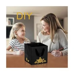 Yesland Paquete de 30 bolsas de papel kraft negras_6