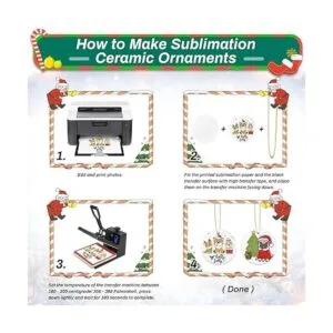 26 adornos de sublimación de cerámica en blanco adornos_5