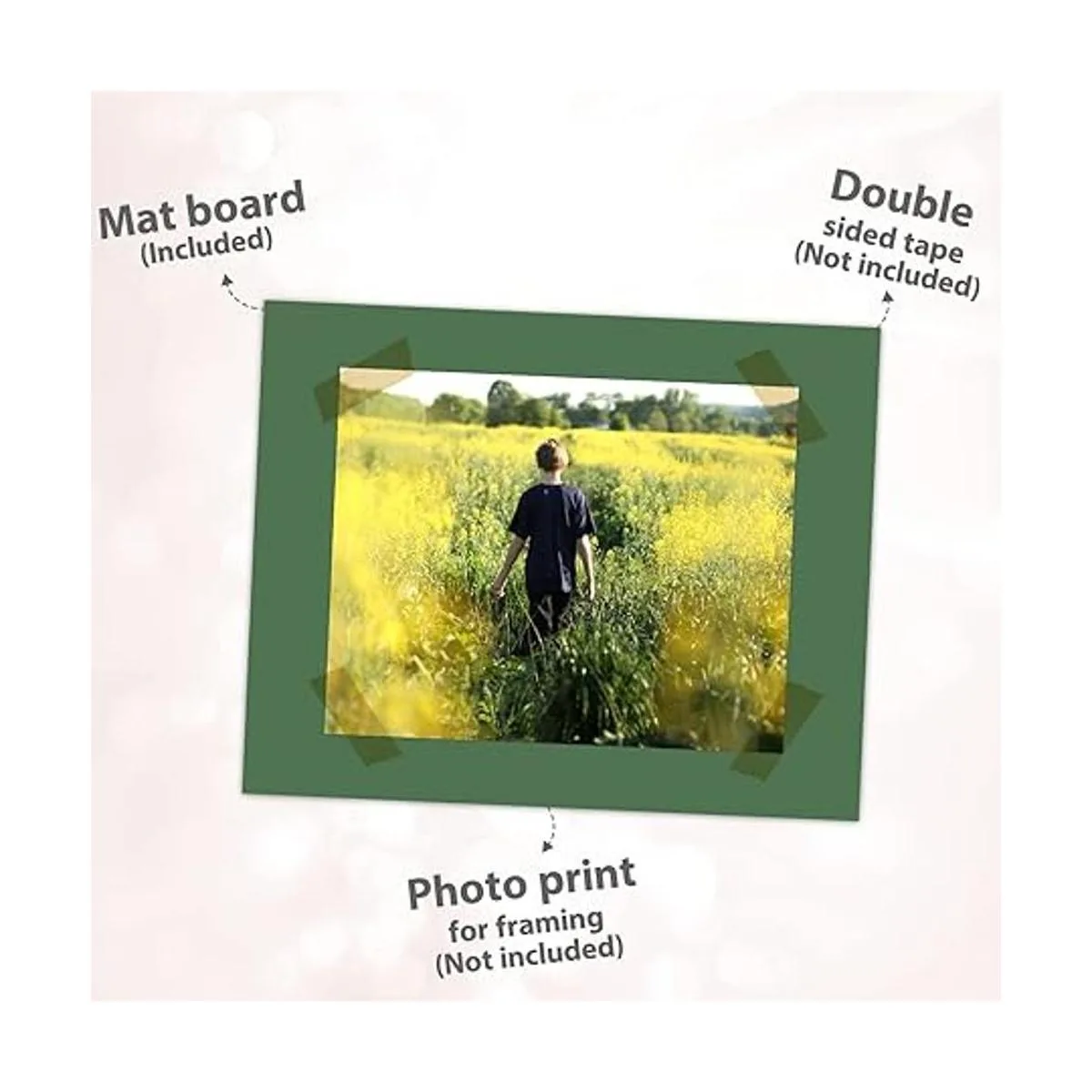 Golden State Art Esterilla en blanco de 11 x 14 pulgadas_6