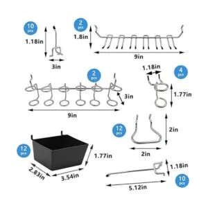 Dobures 248 ganchos de clavija kit organizador de_3
