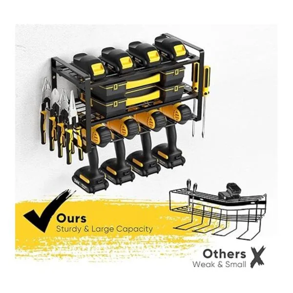 Organizador de herramientas eléctricas soporte de pared_3