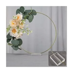 YALLOVE 10 centros de mesa de aro floral de 12 pulgadas_2