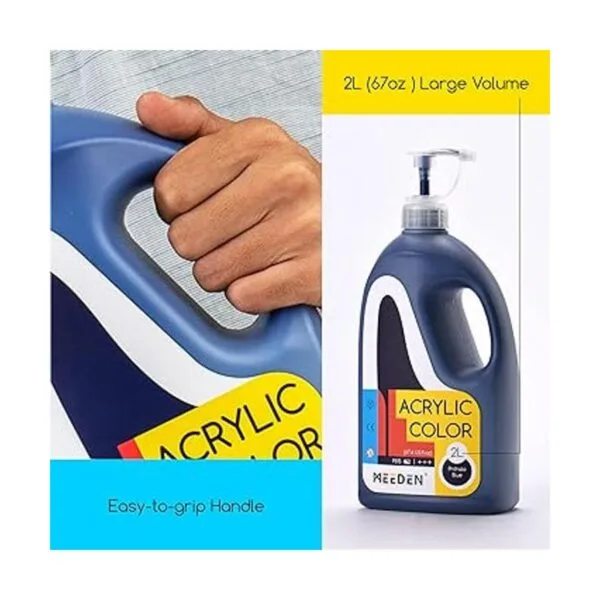 MEEDEN Pintura acrílica azul Phthalo con tapa de bomba_2