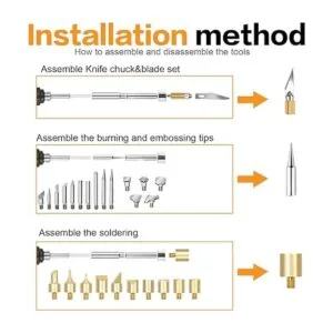 82 piezas de accesorios de leña para pluma de pirografía_3