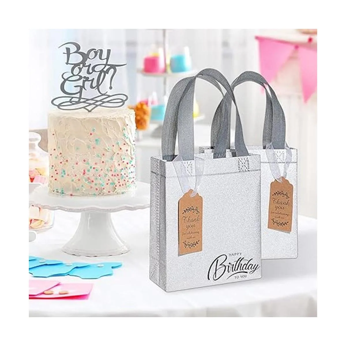 Paquete de 48 bolsas reutilizables para regalos bolsa_4