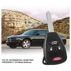 Llavero de repuesto de 4 botones para Chrysler 300c 200_5