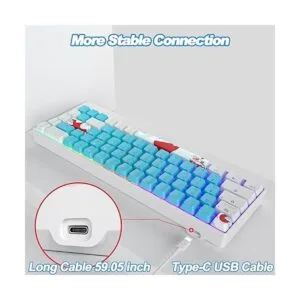 Fogruaden Teclado mecánico con cable de 65 y_3