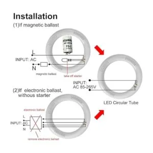 THECOSKY Luz circular LED T9 de 8 pulgadas 1650 lúmenes_3