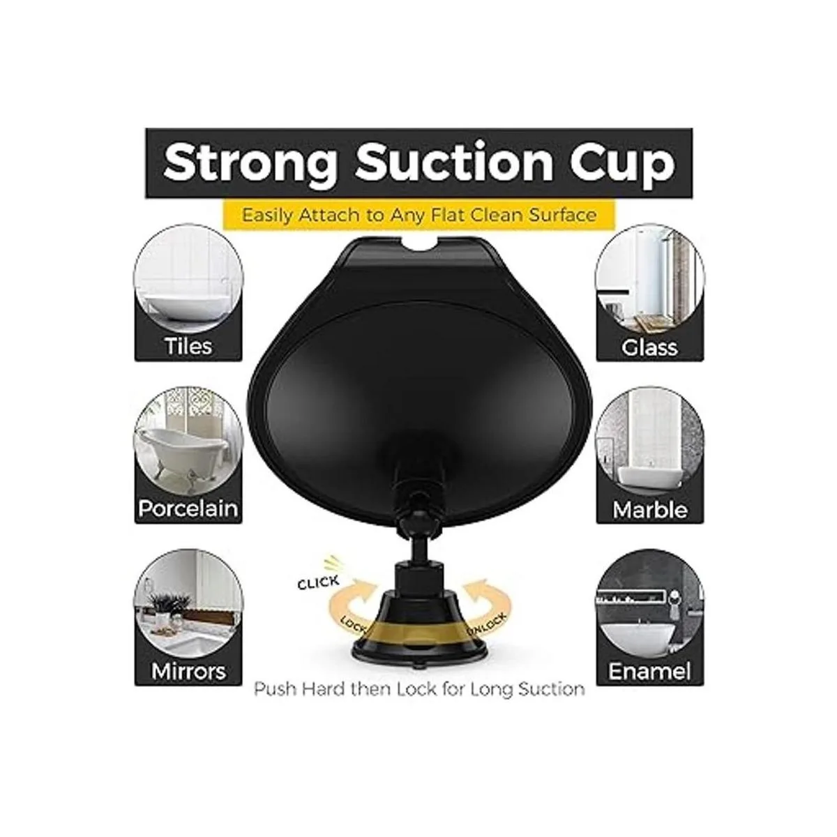 HoneyBull Espejo de ducha sin niebla para afeitar con_4