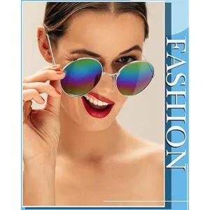 30 pares de gafas de sol hippie redondas retro de colores_2