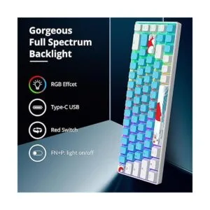 Fogruaden Teclado mecánico con cable de 65 y_5