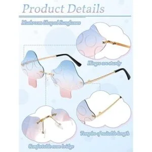 12 pares de lentes de sol en forma de hongo transparentes_3
