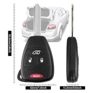 Llavero de repuesto de 4 botones para Chrysler 300c 200_3