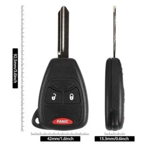 VOFONO 3BTN Llave de repuesto para coche control remoto_2