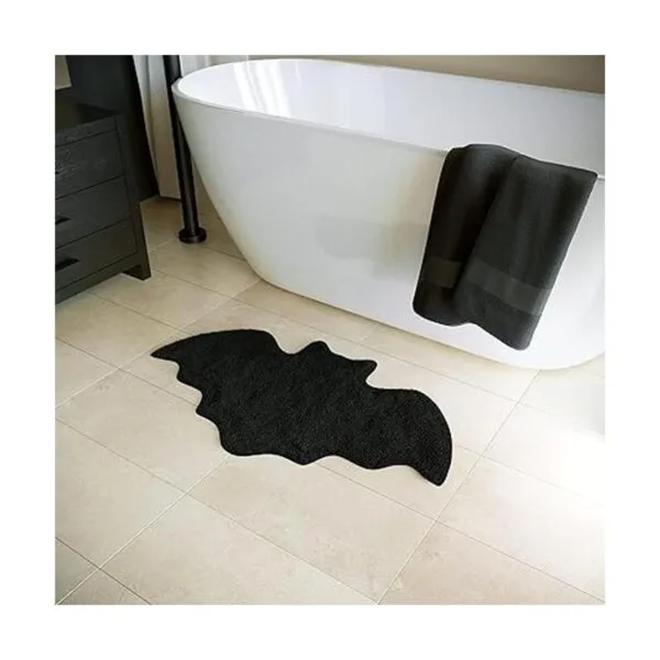 Tapete de baño para murciélagos de Halloween decoración_2