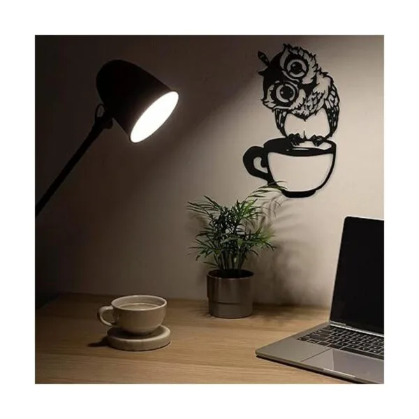 Arte de pared de madera de búho decoración de pared de_5