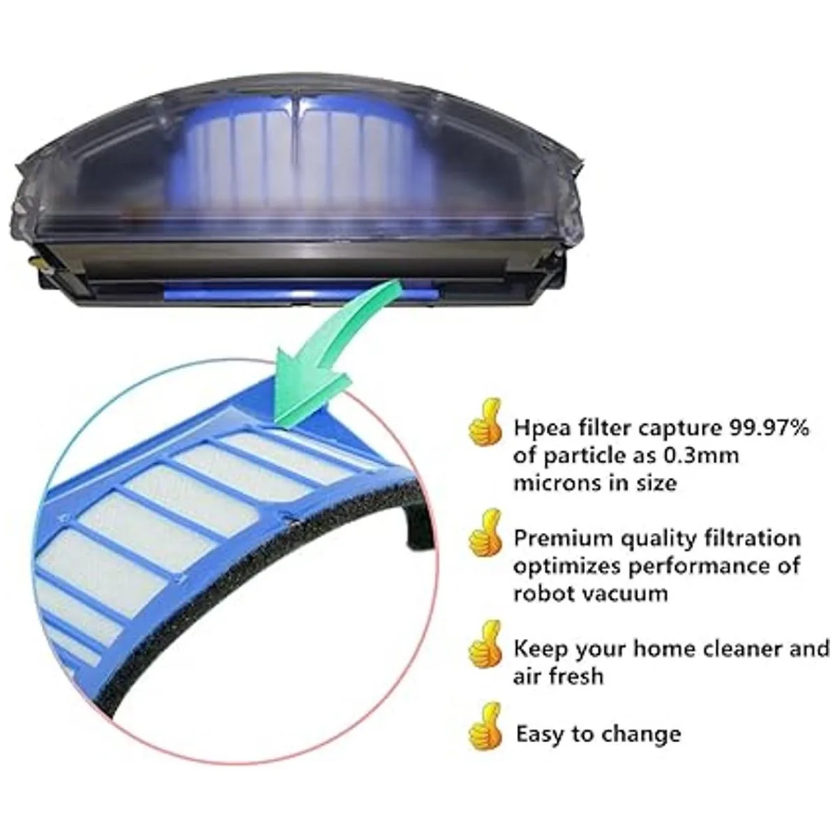 YOKYON 28 piezas de accesorios para iRobot Roomba 600_4