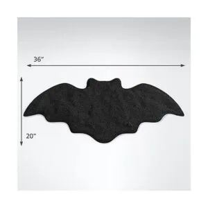 Tapete de baño para murciélagos de Halloween decoración_5