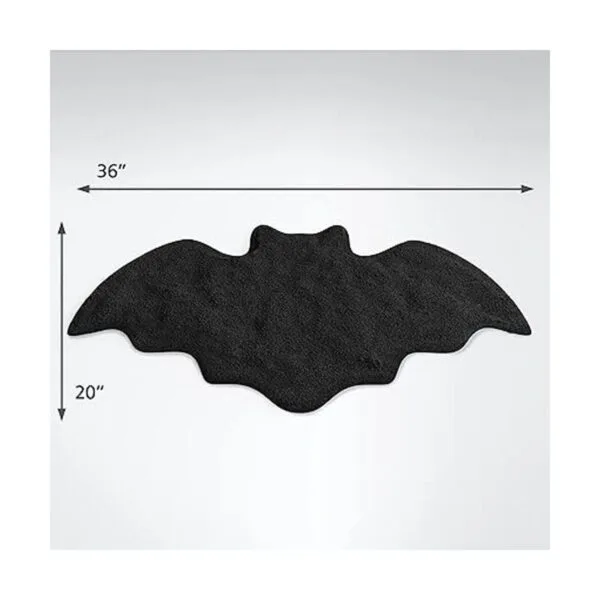 Tapete de baño para murciélagos de Halloween decoración_5
