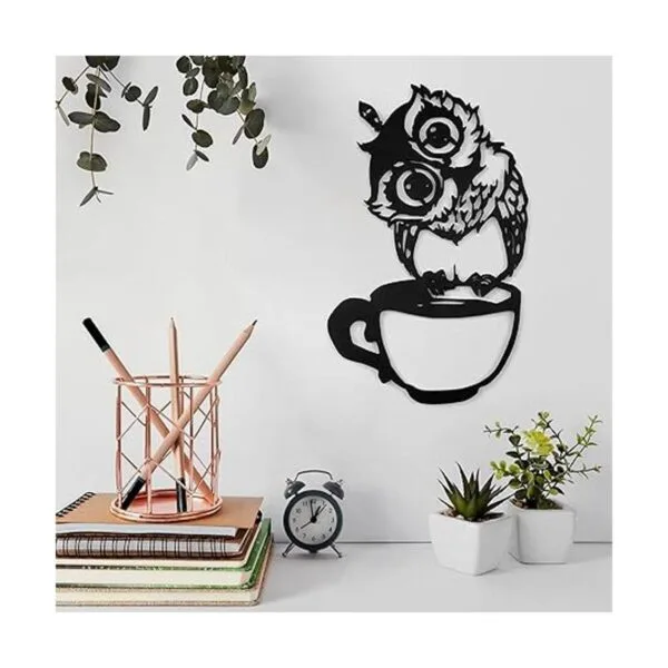 Arte de pared de madera de búho decoración de pared de_6