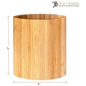 Totally Bamboo Soporte para utensilios de cocina de bambú_6