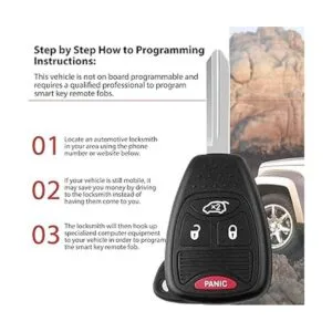 Llavero de repuesto de 4 botones para Chrysler 300c 200_2