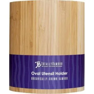 Totally Bamboo Soporte para utensilios de cocina de bambú_5