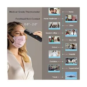 Termómetro infrarrojo de frente de grado hospitalario de_3