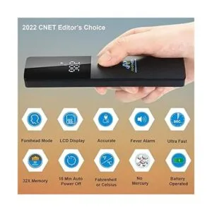 Termómetro infrarrojo de frente de grado hospitalario de_2